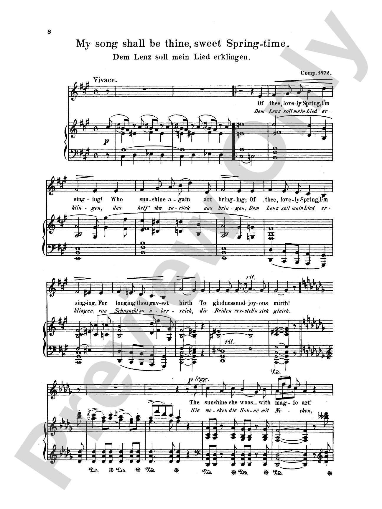 Grieg: Selected Songs for Low Voice-- 36 Songs (English/German)