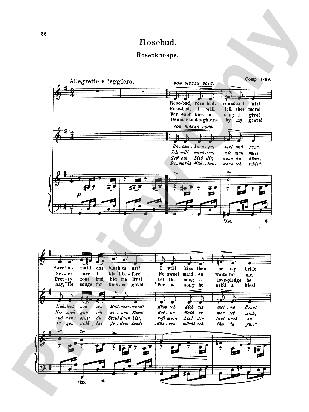 Grieg: Selected Songs for Low Voice-- 36 Songs (English/German)