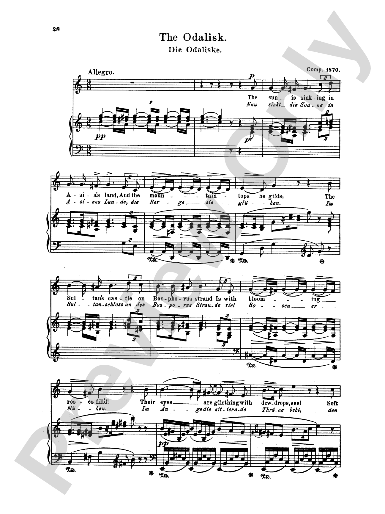 Grieg: Selected Songs for Low Voice-- 36 Songs (English/German)