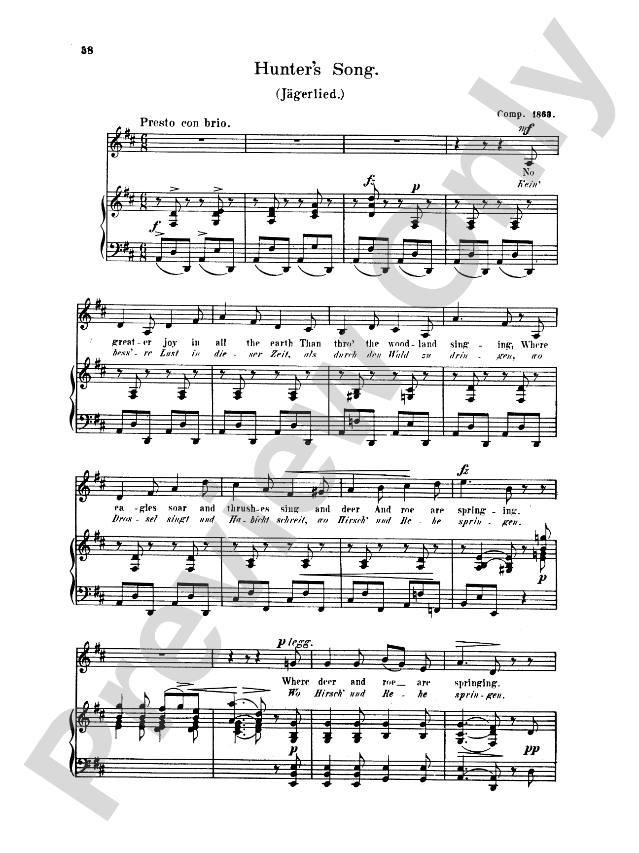 Grieg: Selected Songs for Low Voice-- 36 Songs (English/German)