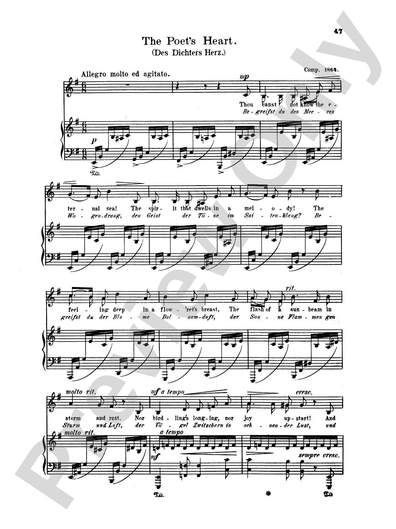 Grieg: Selected Songs for Low Voice-- 36 Songs (English/German)