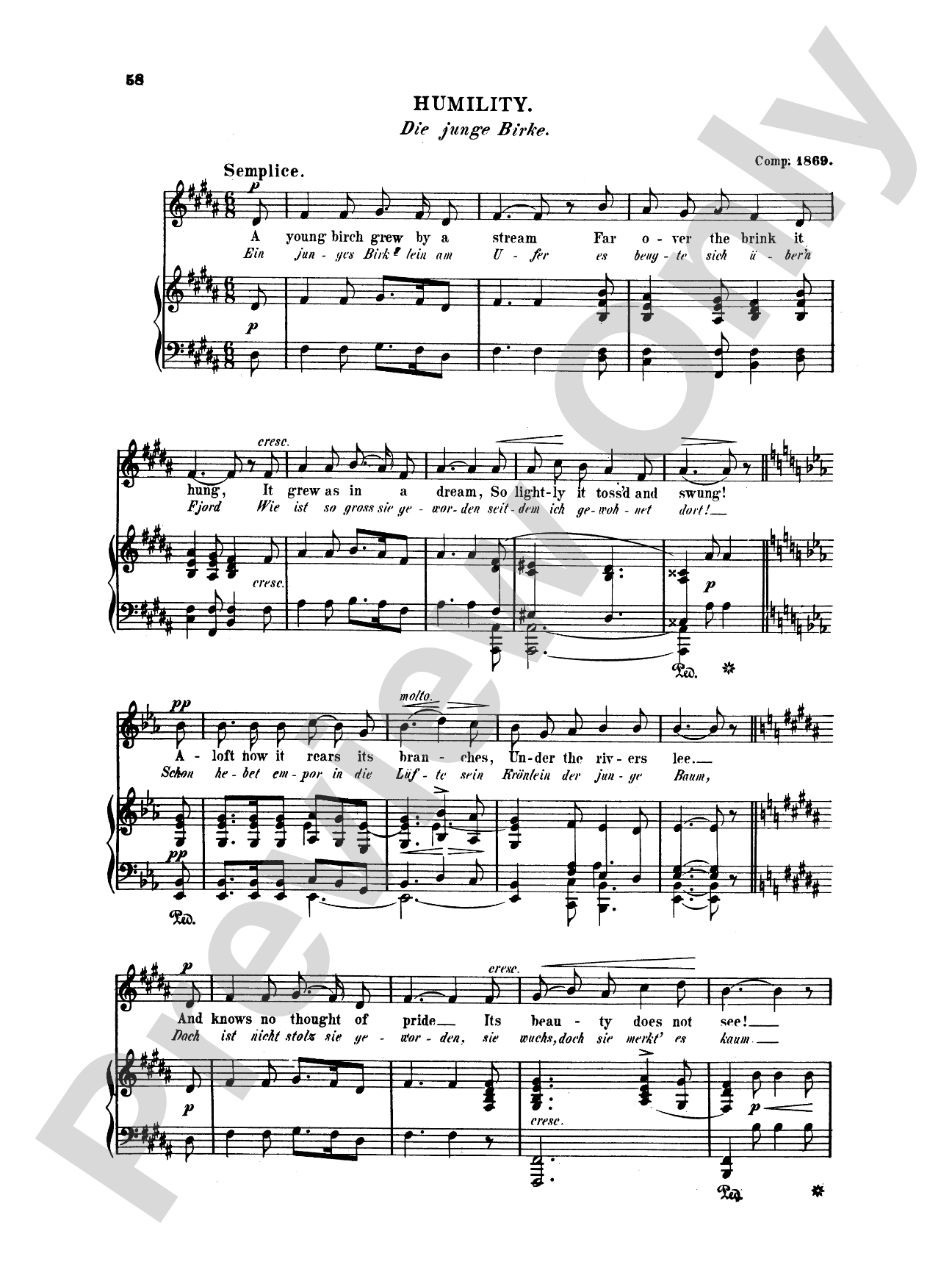 Grieg: Selected Songs for Low Voice-- 36 Songs (English/German)