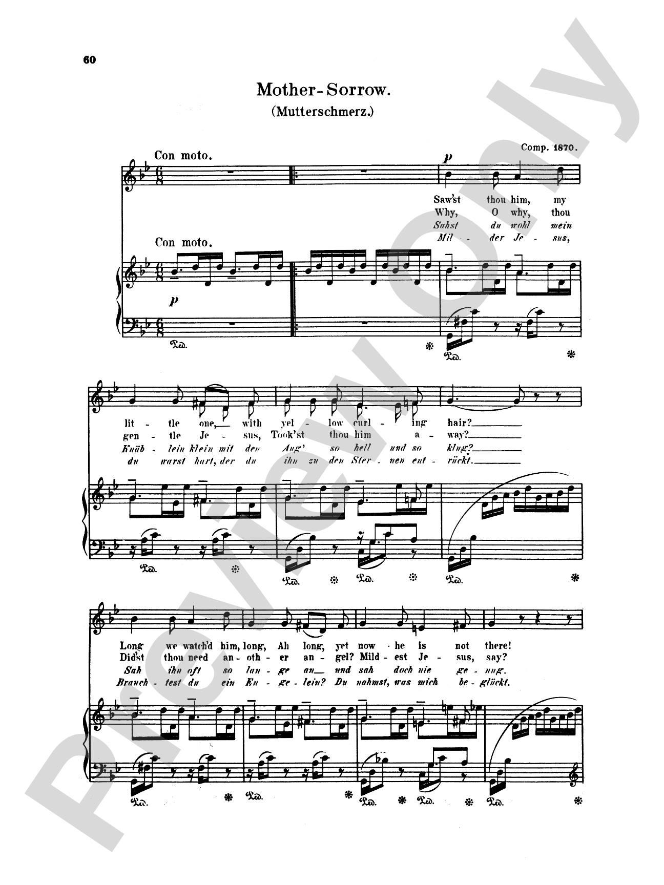 Grieg: Selected Songs for Low Voice-- 36 Songs (English/German)
