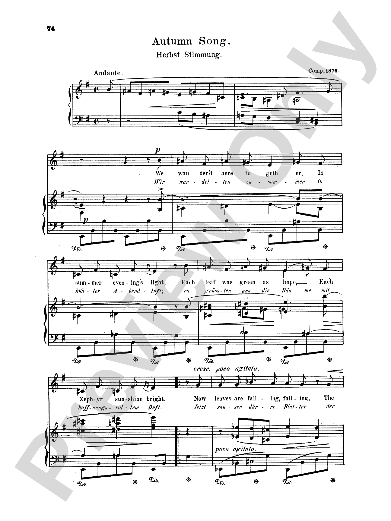 Grieg: Selected Songs for Low Voice-- 36 Songs (English/German)