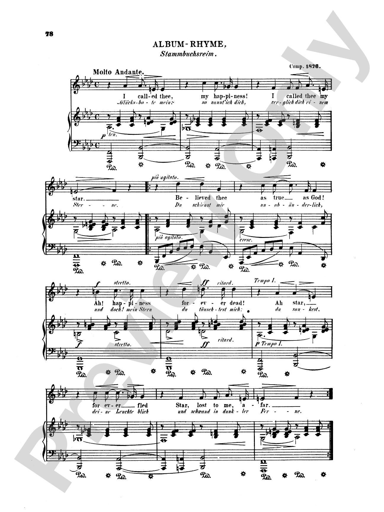 Grieg: Selected Songs for Low Voice-- 36 Songs (English/German)