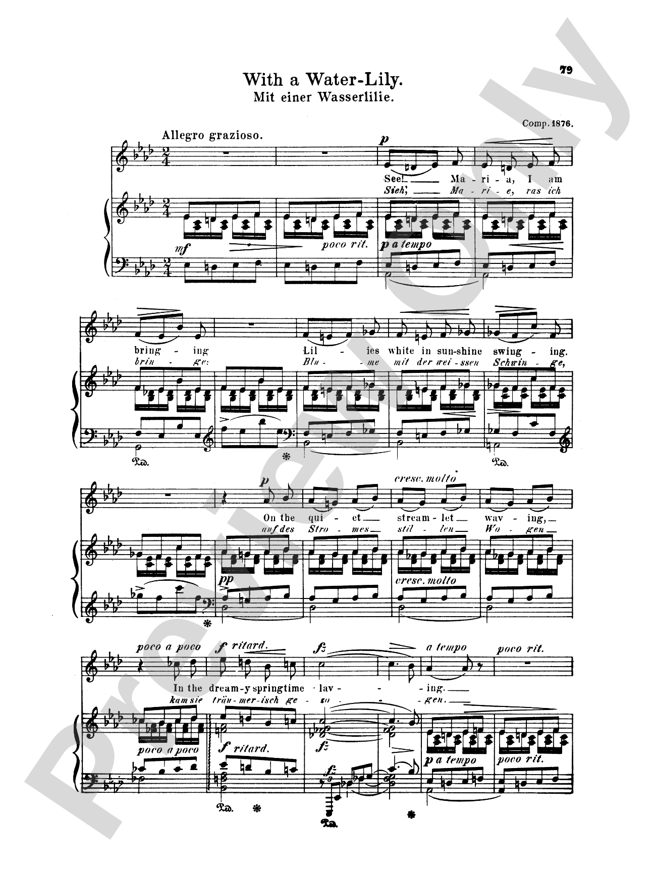 Grieg: Selected Songs for Low Voice-- 36 Songs (English/German)