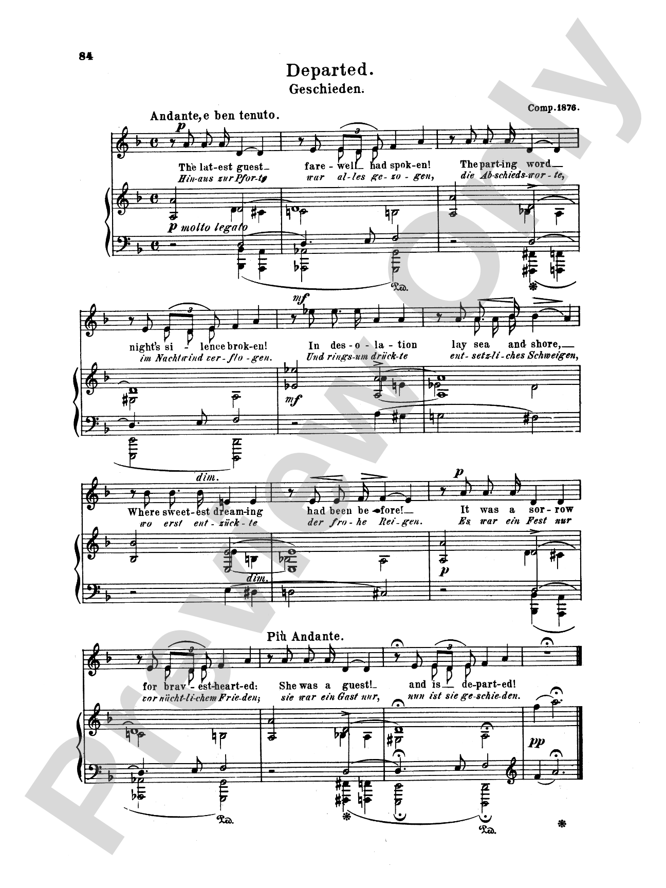 Grieg: Selected Songs for Low Voice-- 36 Songs (English/German)