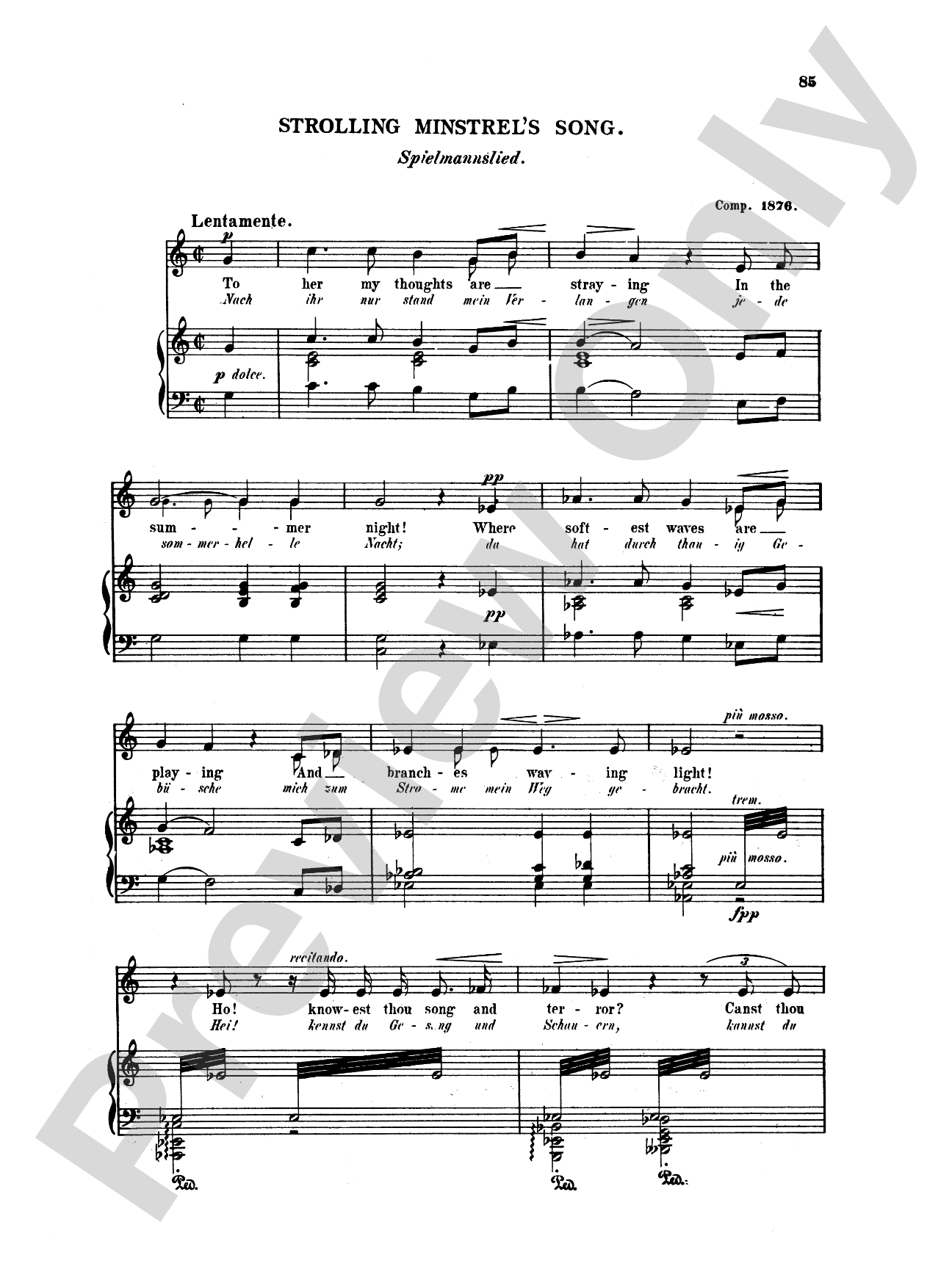 Grieg: Selected Songs for Low Voice-- 36 Songs (English/German)