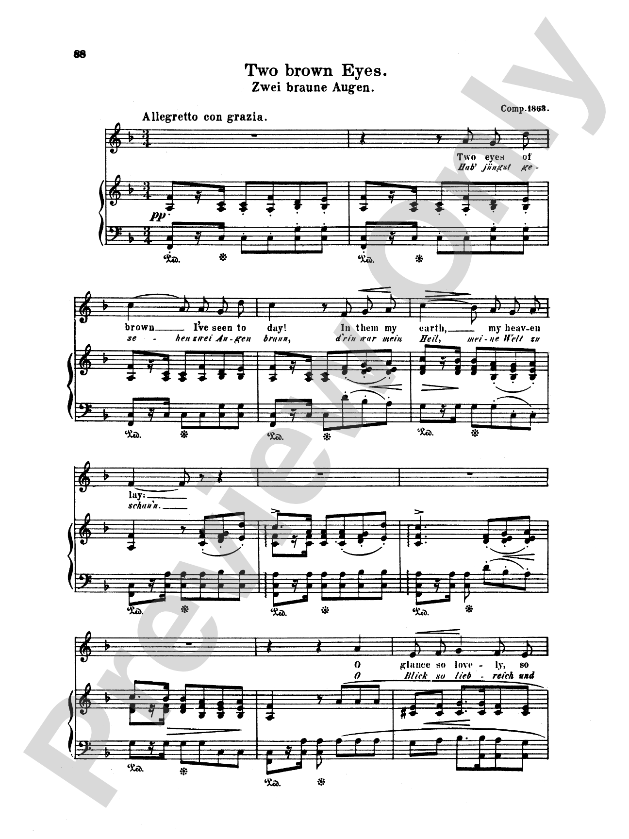 Grieg: Selected Songs for Low Voice-- 36 Songs (English/German)