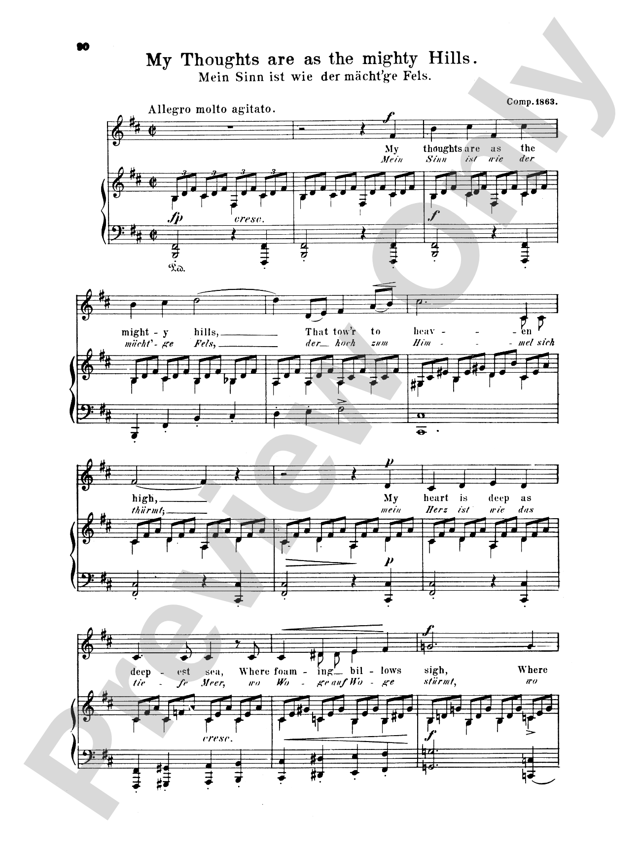 Grieg: Selected Songs for Low Voice-- 36 Songs (English/German)