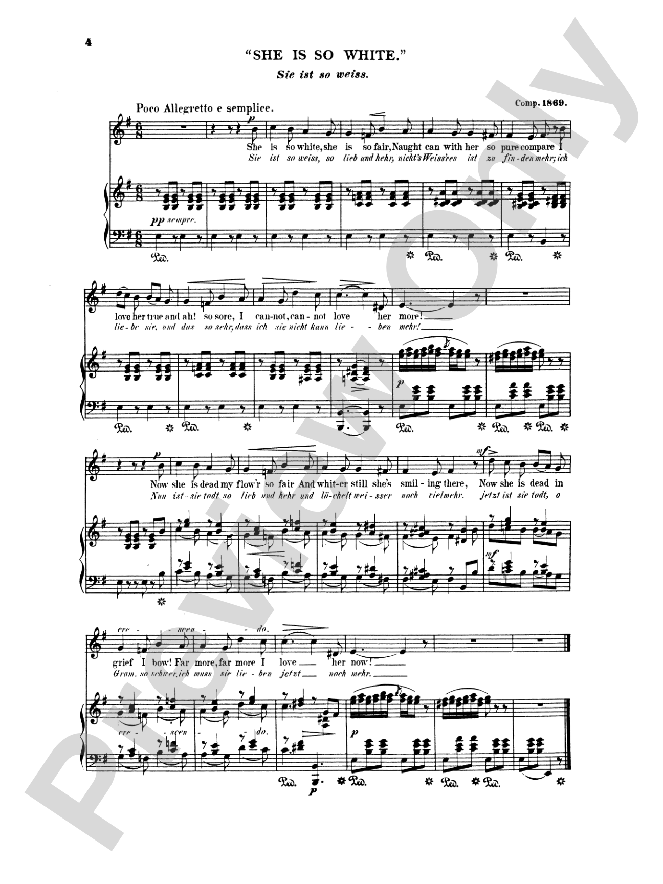 Grieg: Selected Songs for High Voice-- 36 Songs (English/German)