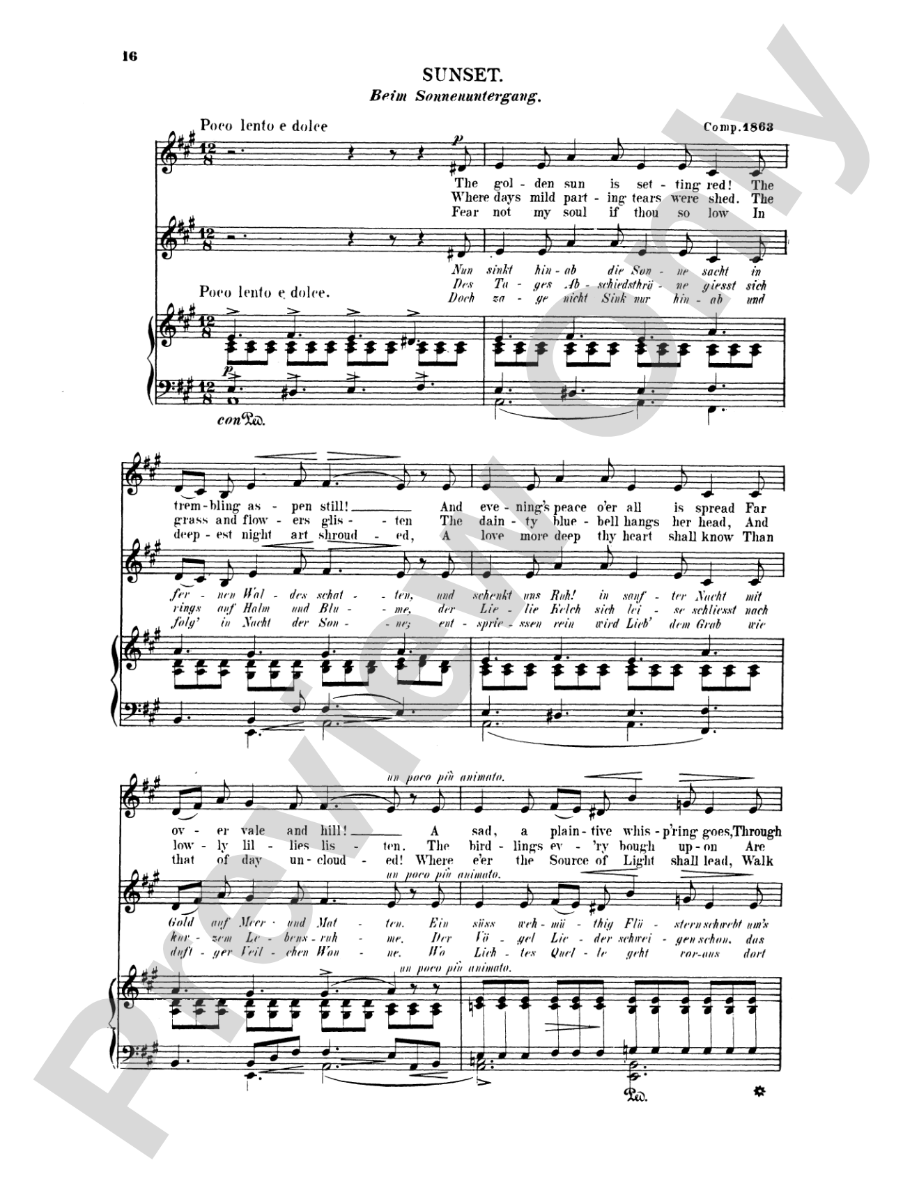 Grieg: Selected Songs for High Voice-- 36 Songs (English/German)