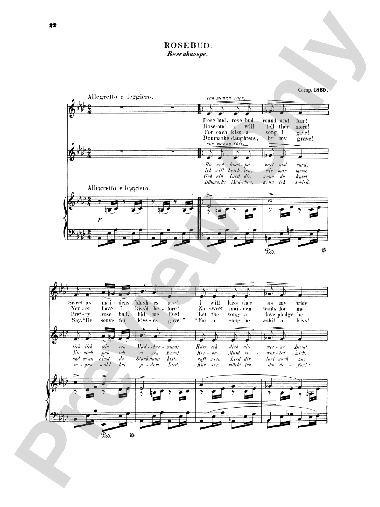 Grieg: Selected Songs for High Voice-- 36 Songs (English/German)