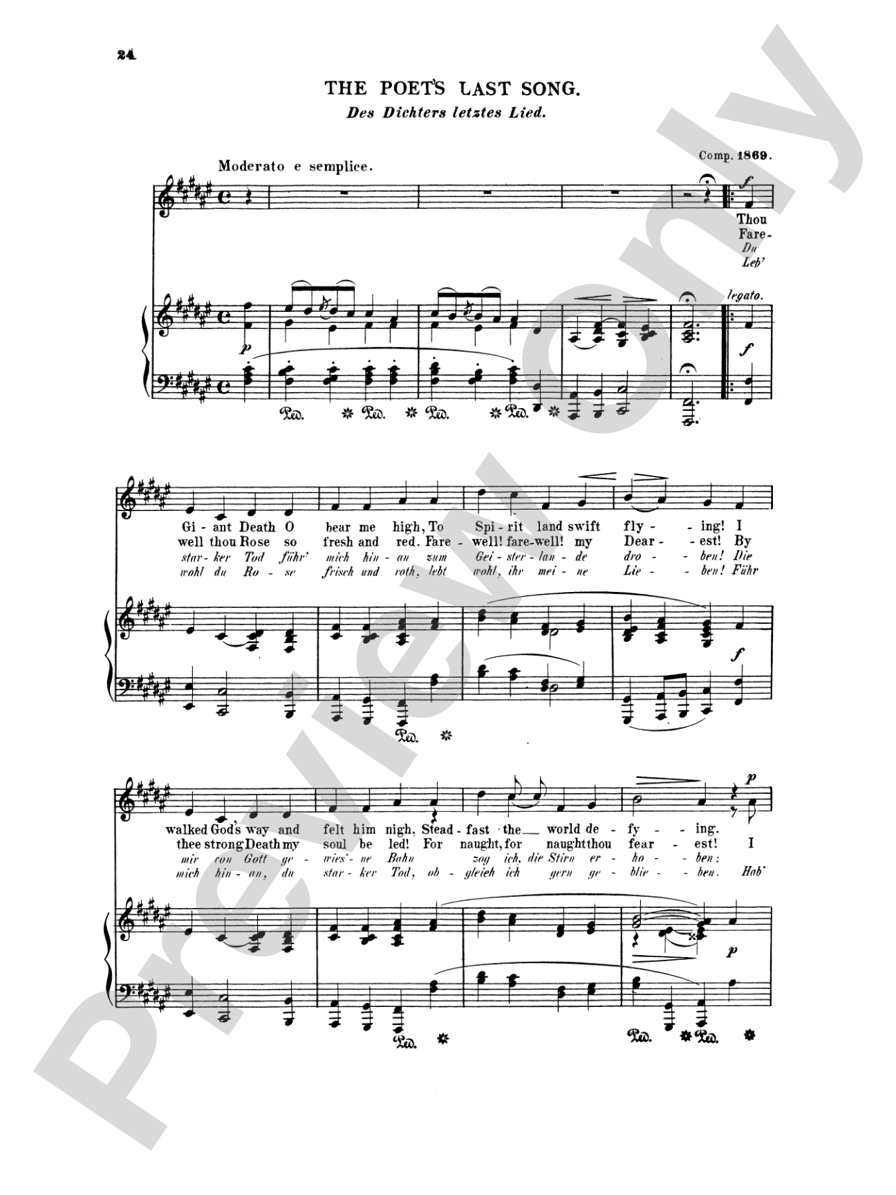 Grieg: Selected Songs for High Voice-- 36 Songs (English/German)