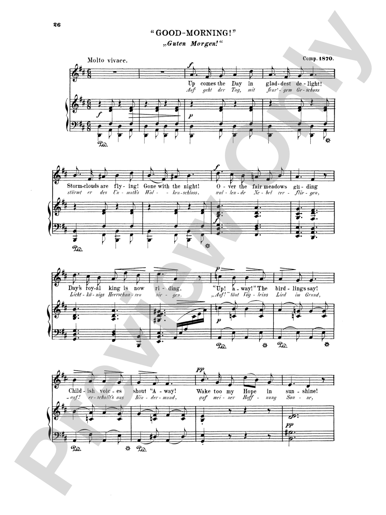 Grieg: Selected Songs for High Voice-- 36 Songs (English/German)