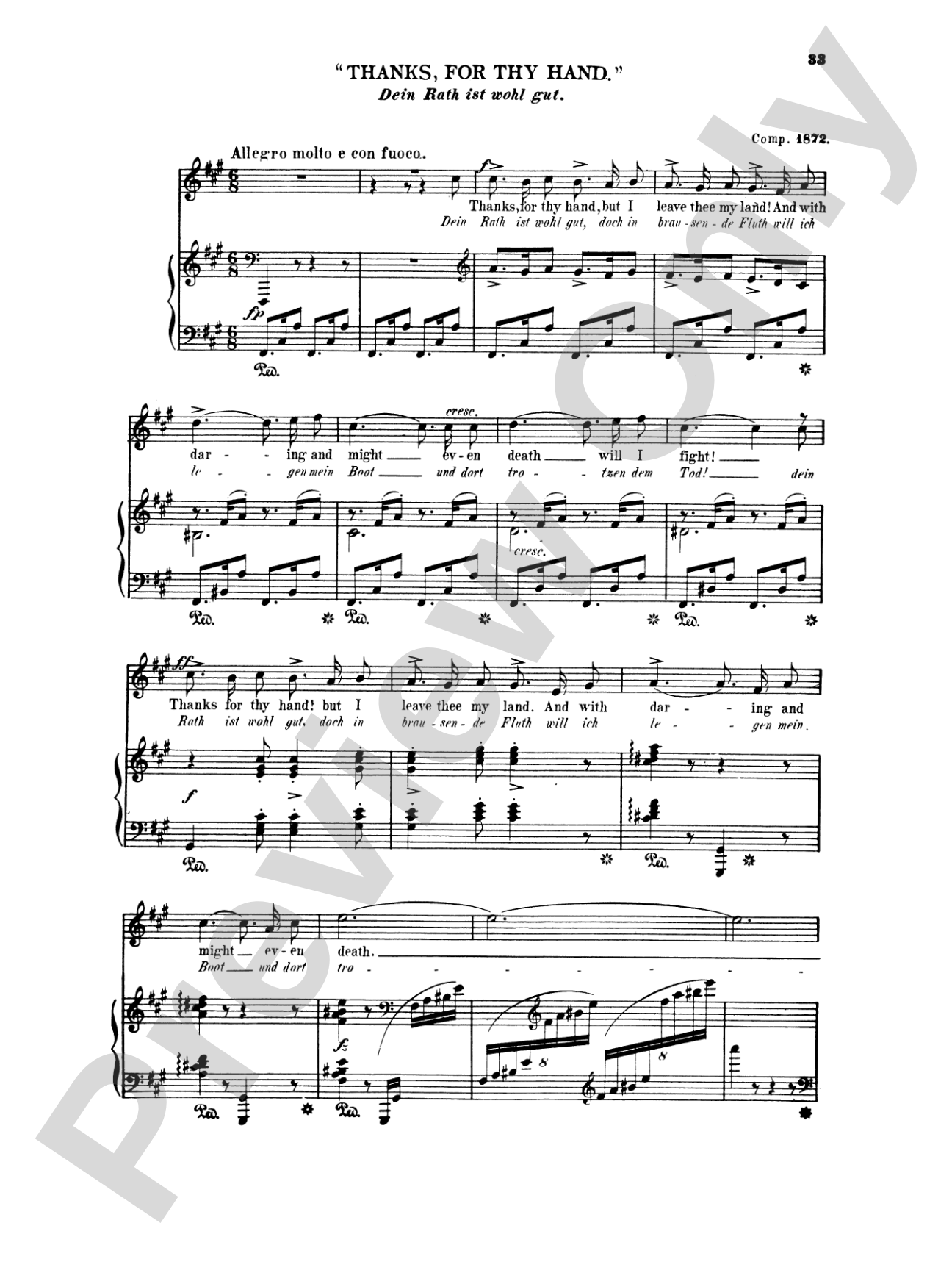 Grieg: Selected Songs for High Voice-- 36 Songs (English/German)