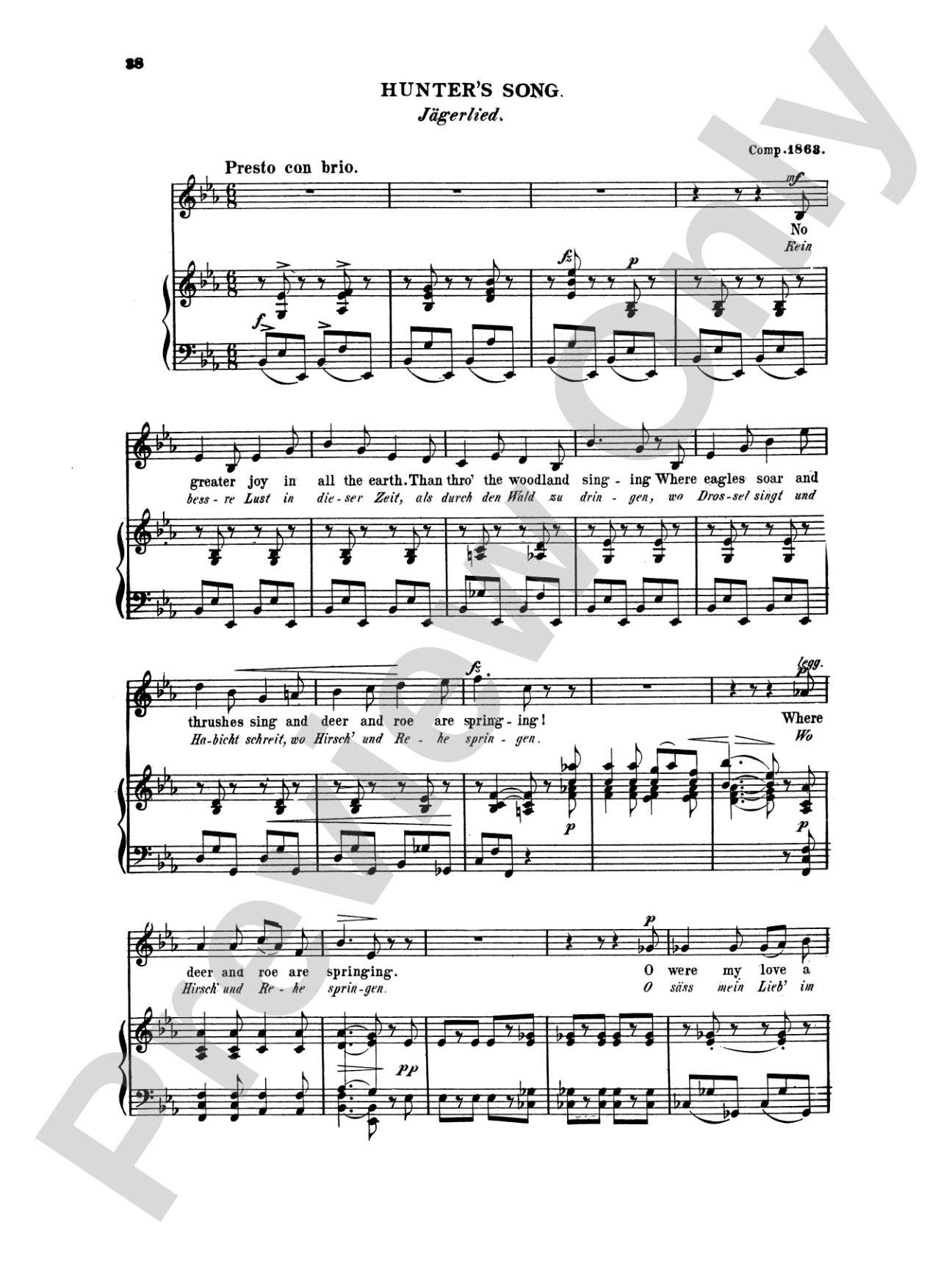 Grieg: Selected Songs for High Voice-- 36 Songs (English/German)