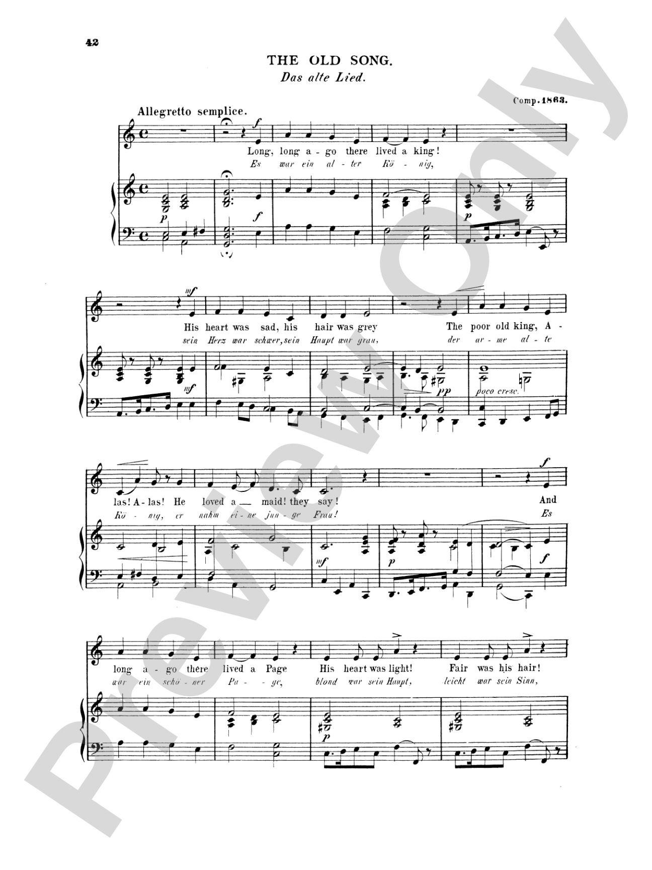 Grieg: Selected Songs for High Voice-- 36 Songs (English/German)