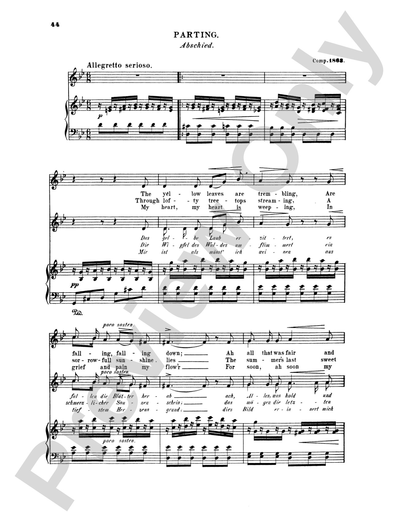 Grieg: Selected Songs for High Voice-- 36 Songs (English/German)