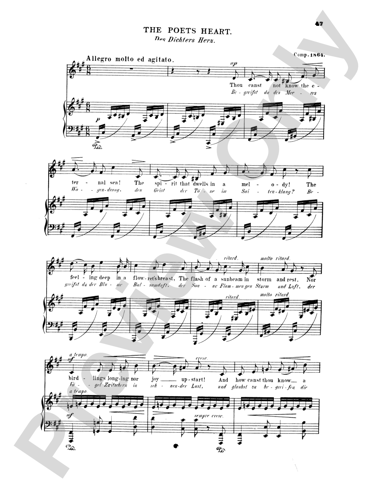 Grieg: Selected Songs for High Voice-- 36 Songs (English/German)