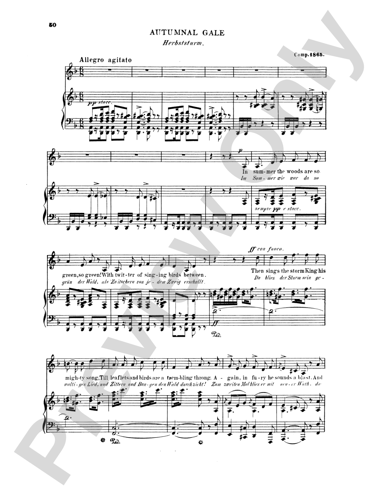 Grieg: Selected Songs for High Voice-- 36 Songs (English/German)