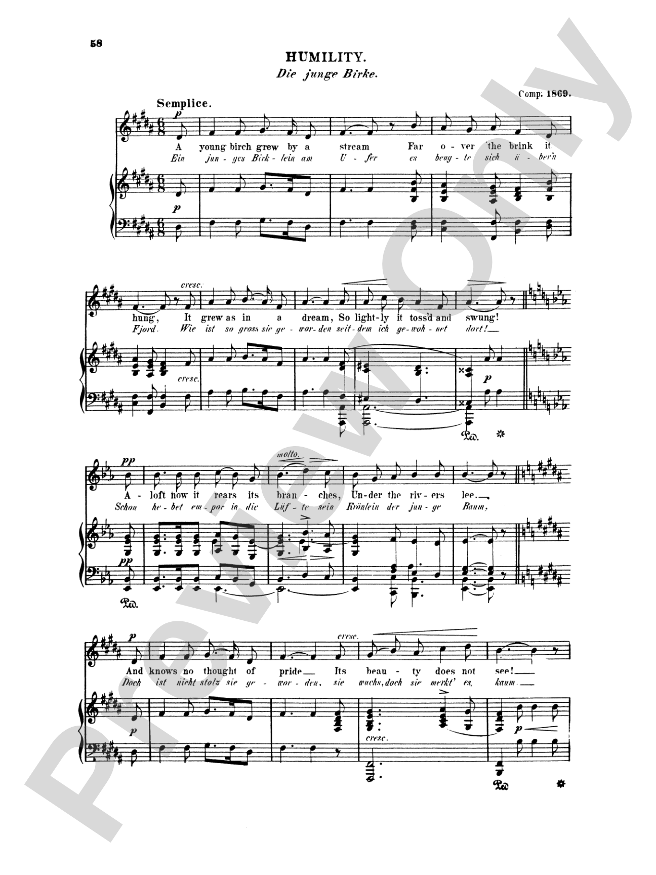 Grieg: Selected Songs for High Voice-- 36 Songs (English/German)