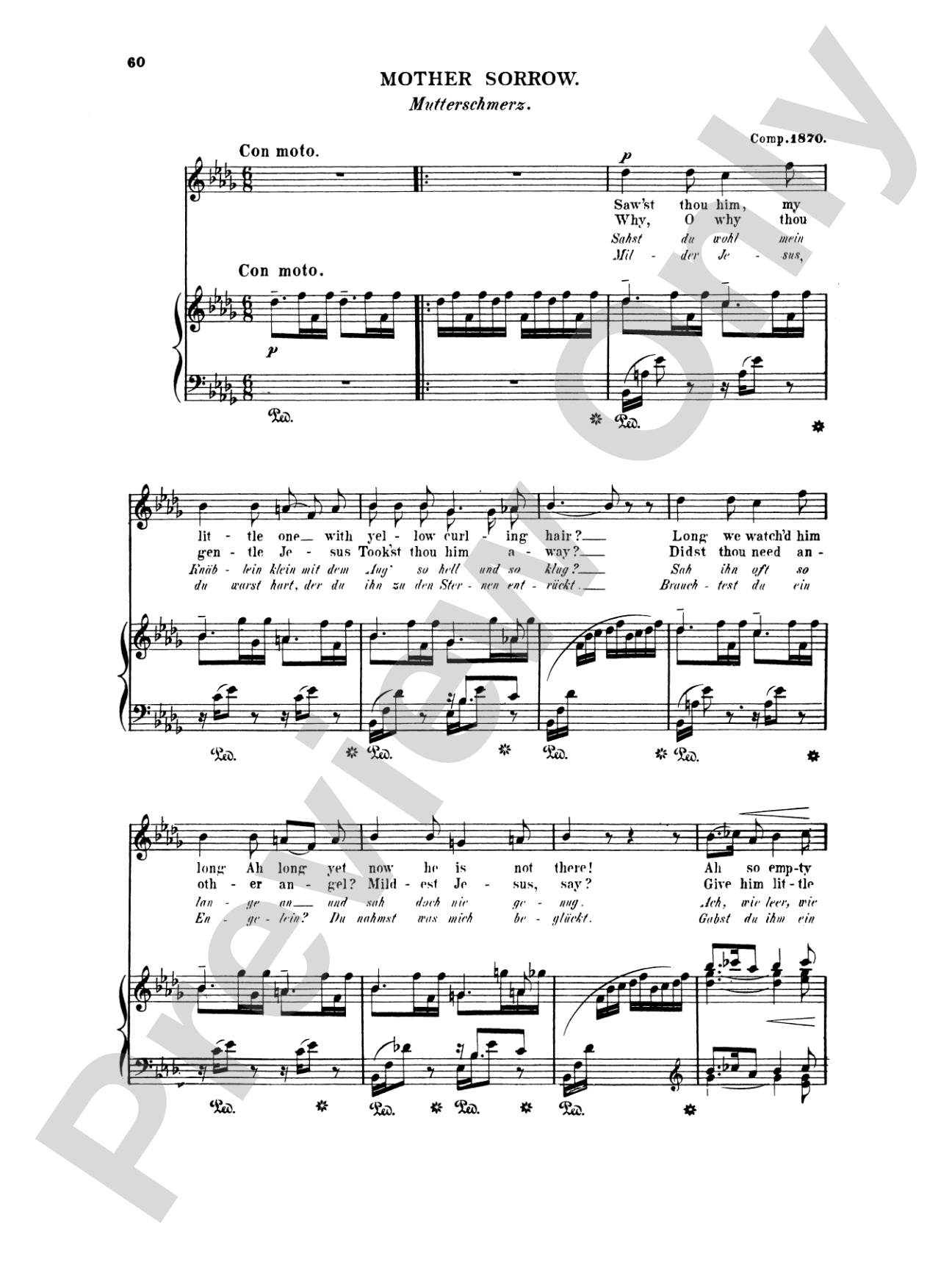 Grieg: Selected Songs for High Voice-- 36 Songs (English/German)