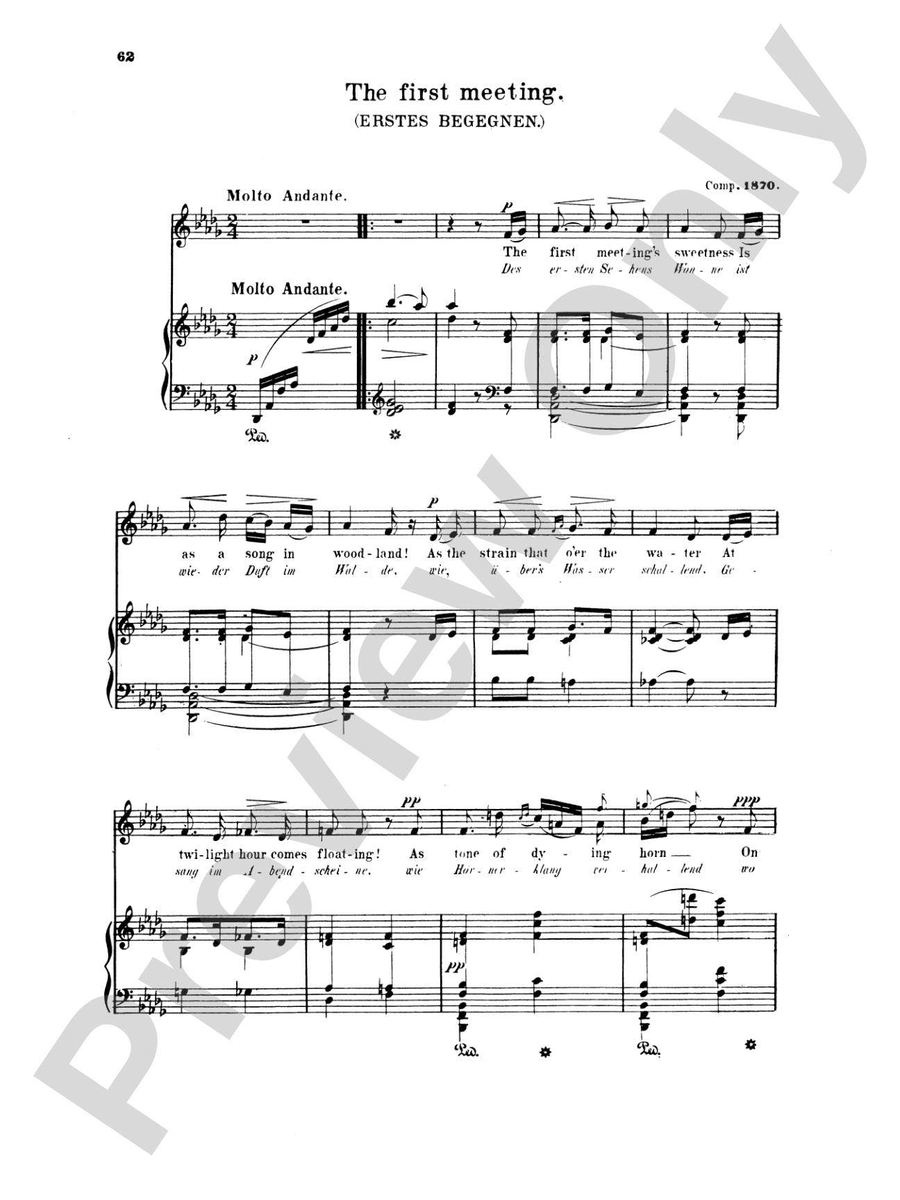 Grieg: Selected Songs for High Voice-- 36 Songs (English/German)