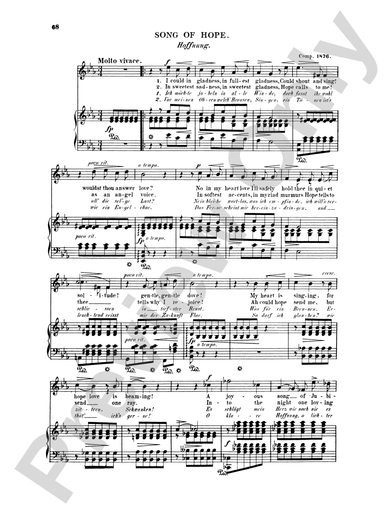 Grieg: Selected Songs for High Voice-- 36 Songs (English/German)