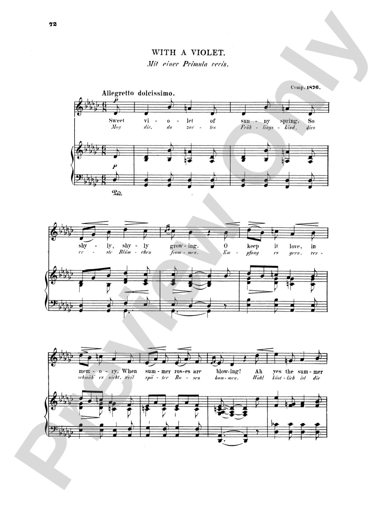 Grieg: Selected Songs for High Voice-- 36 Songs (English/German)