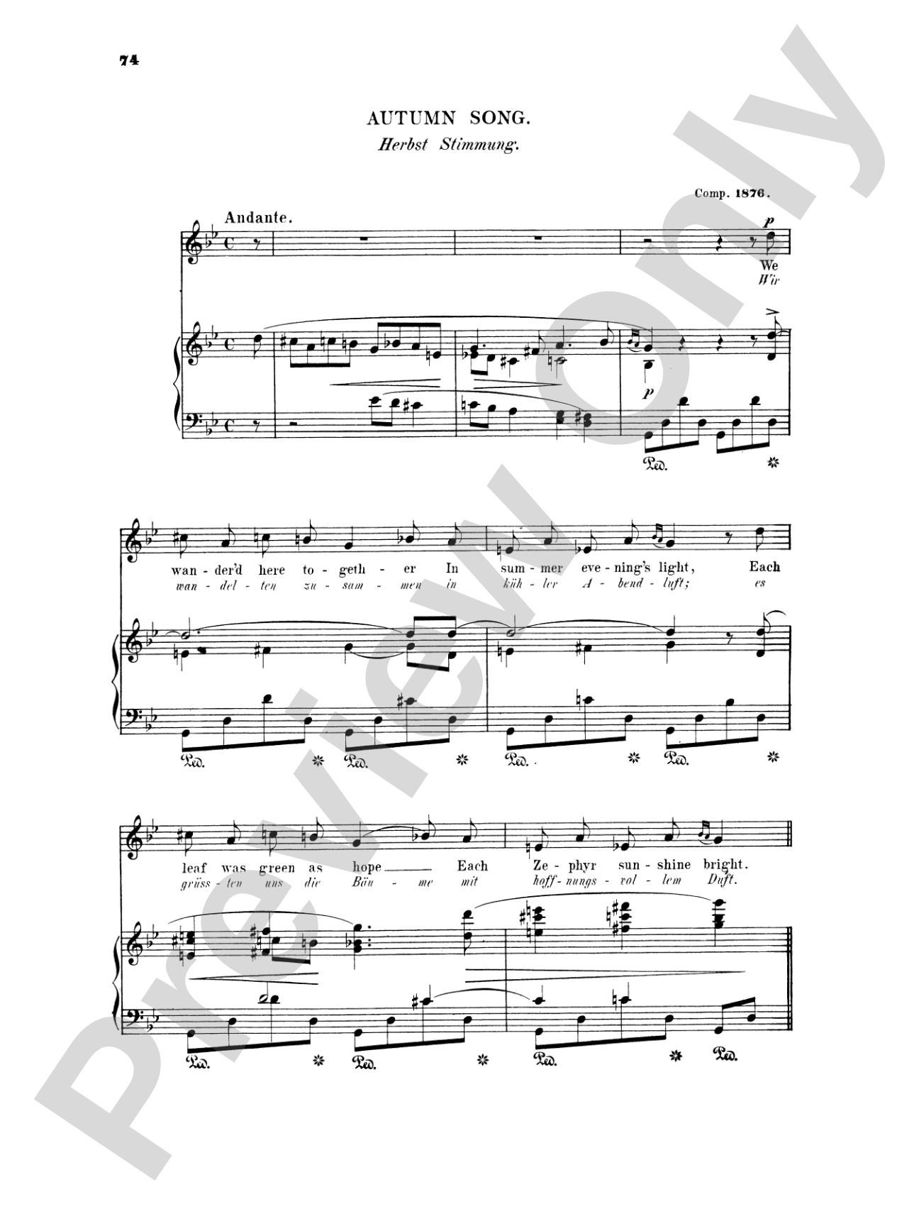 Grieg: Selected Songs for High Voice-- 36 Songs (English/German)