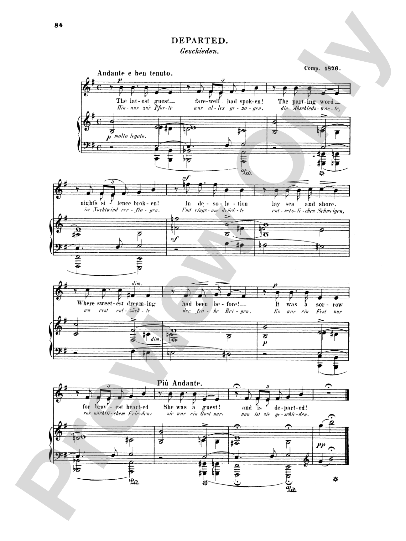 Grieg: Selected Songs for High Voice-- 36 Songs (English/German)