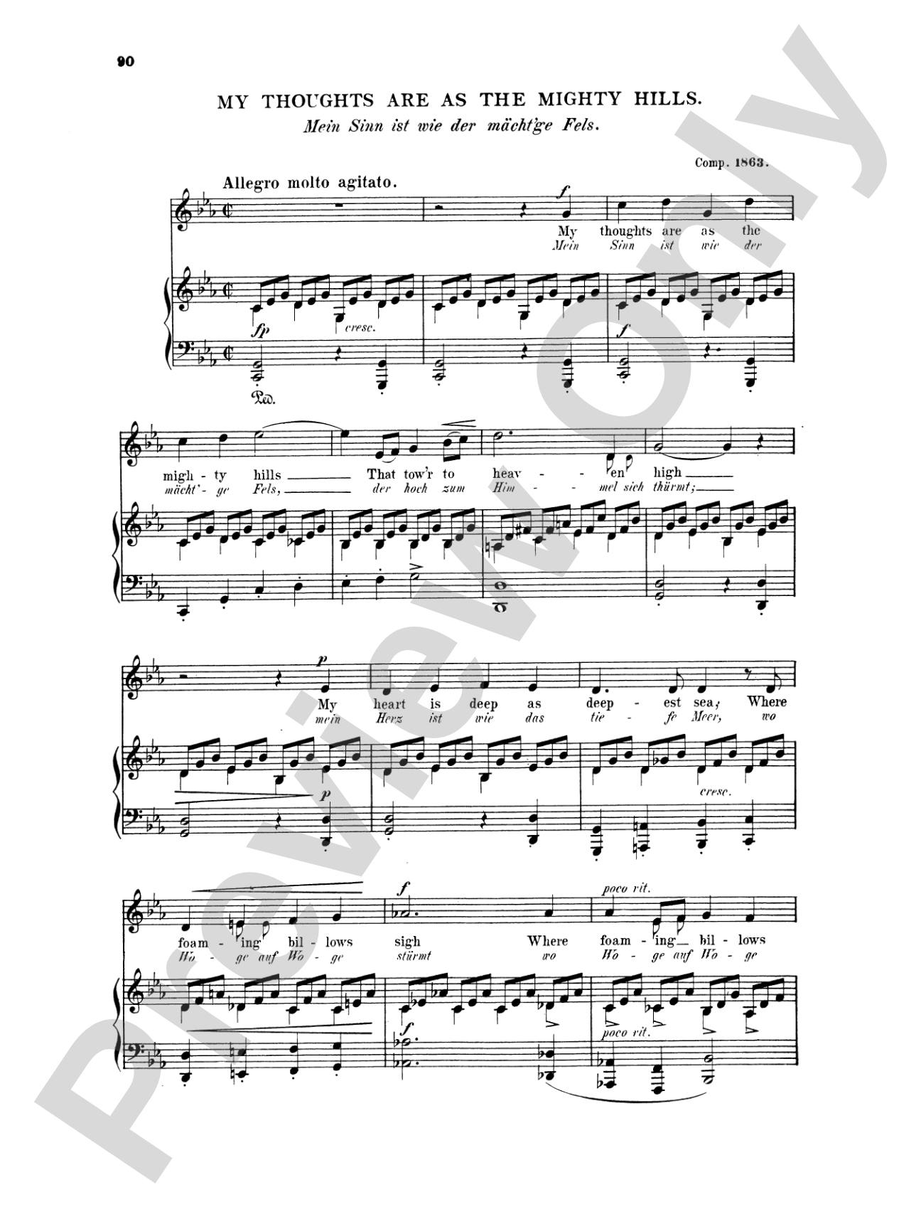 Grieg: Selected Songs for High Voice-- 36 Songs (English/German)
