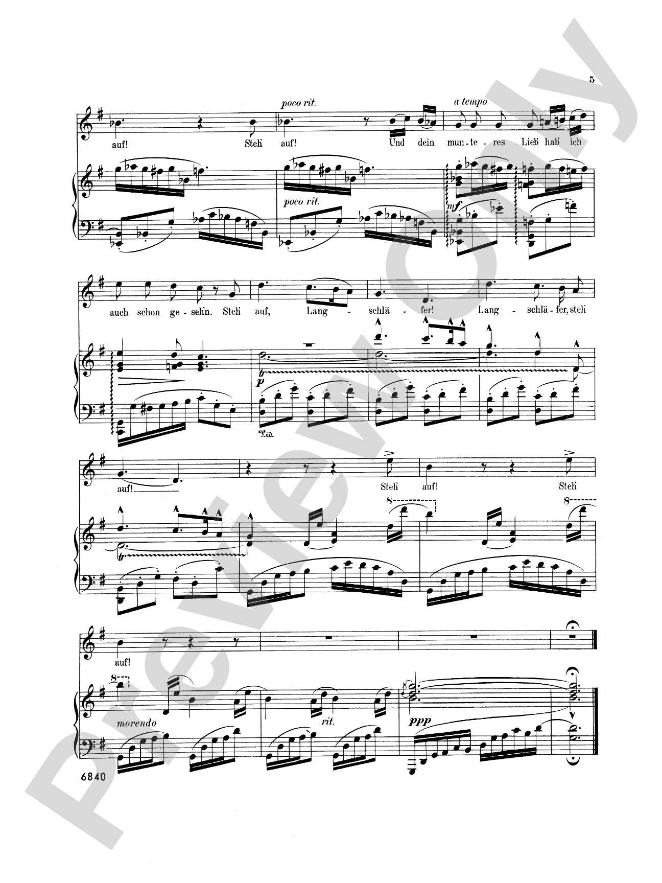 Mahler: Fourteen Songs including Nine from "Des Knaben Wunderhorn", High Voice (German): High Voice Book