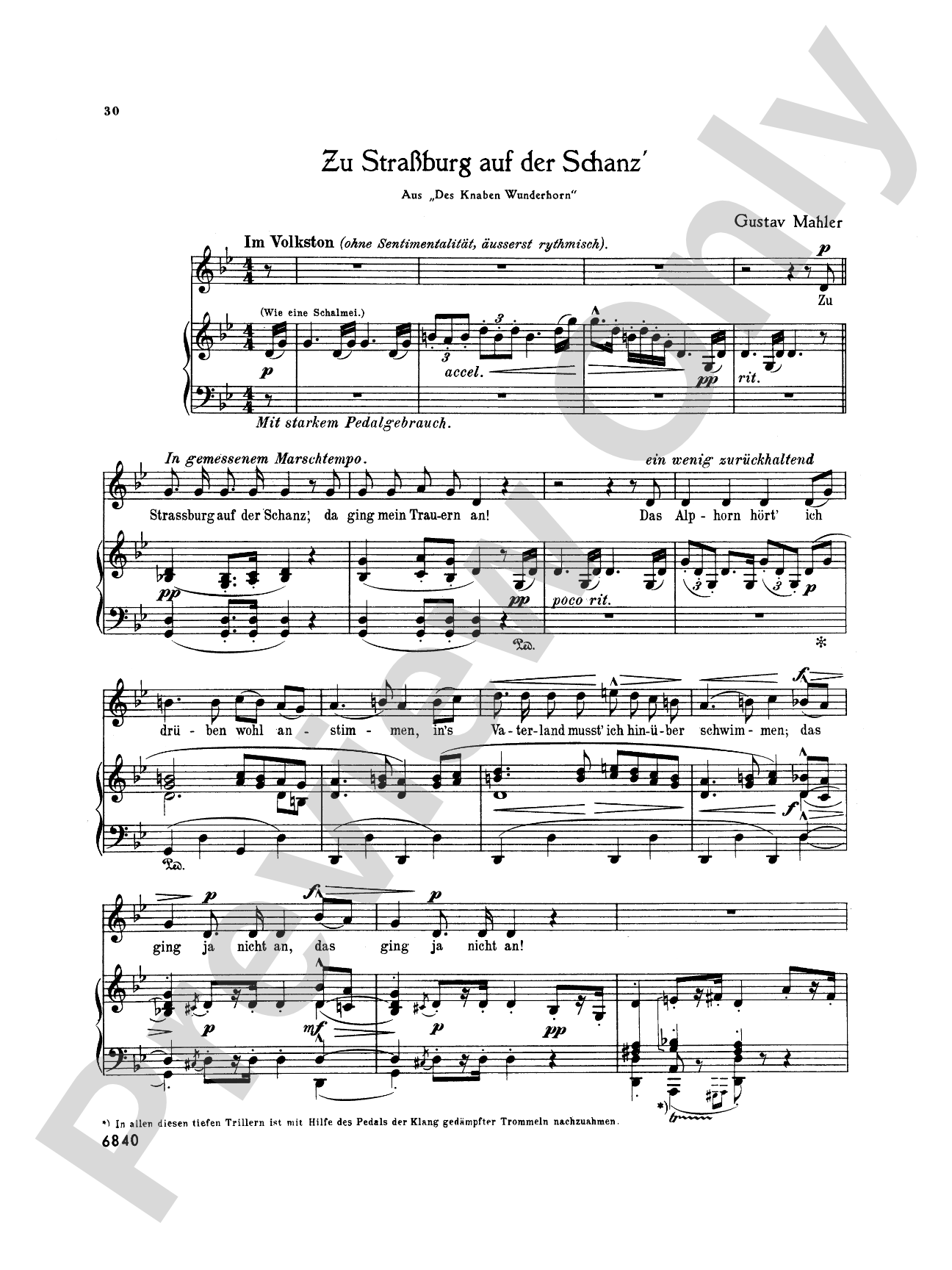 Mahler: Fourteen Songs including Nine from "Des Knaben Wunderhorn", High Voice (German)