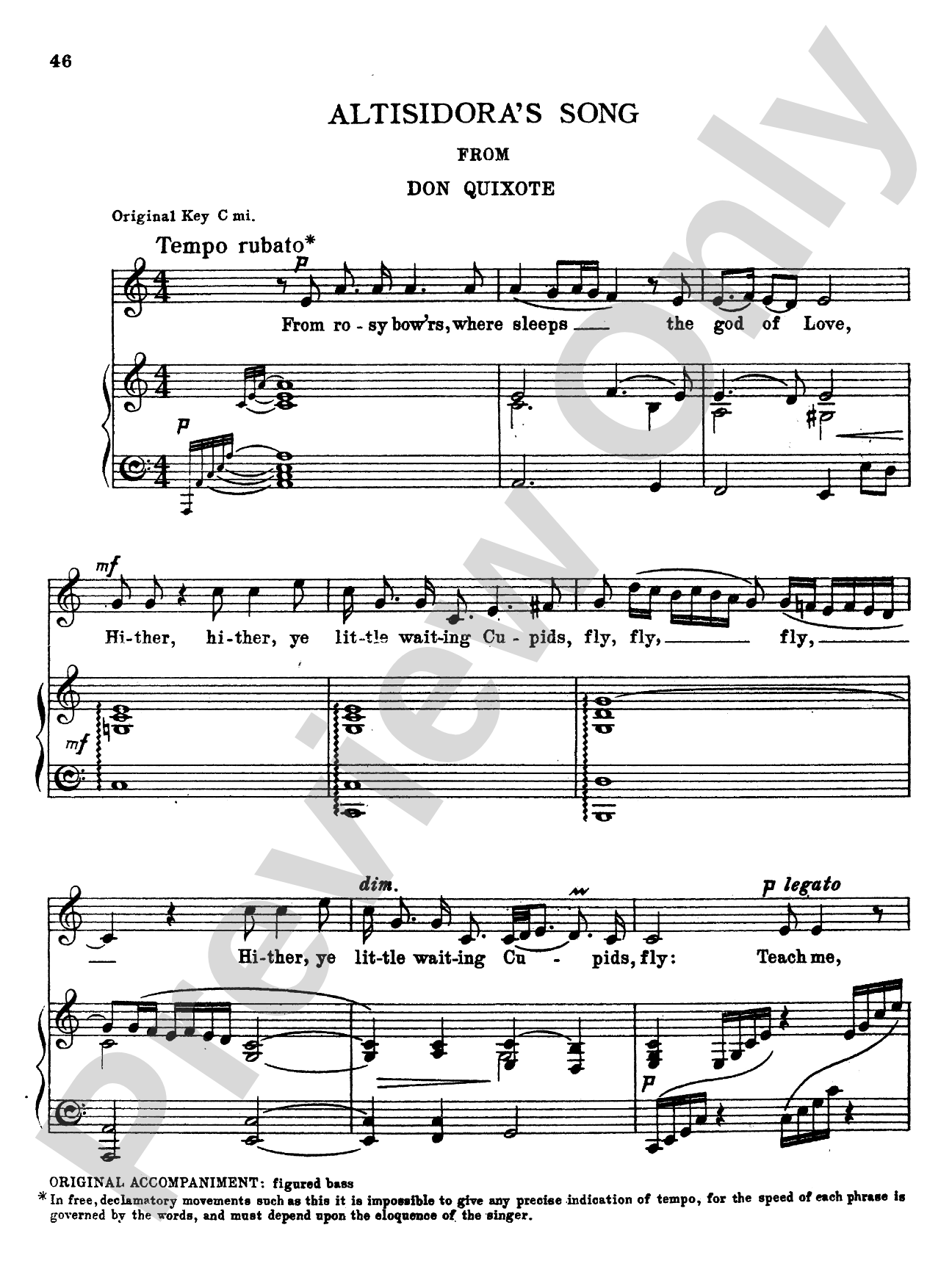Purcell: Fifteen Songs and Airs for Contralto or Baritone from the Operas and Masques