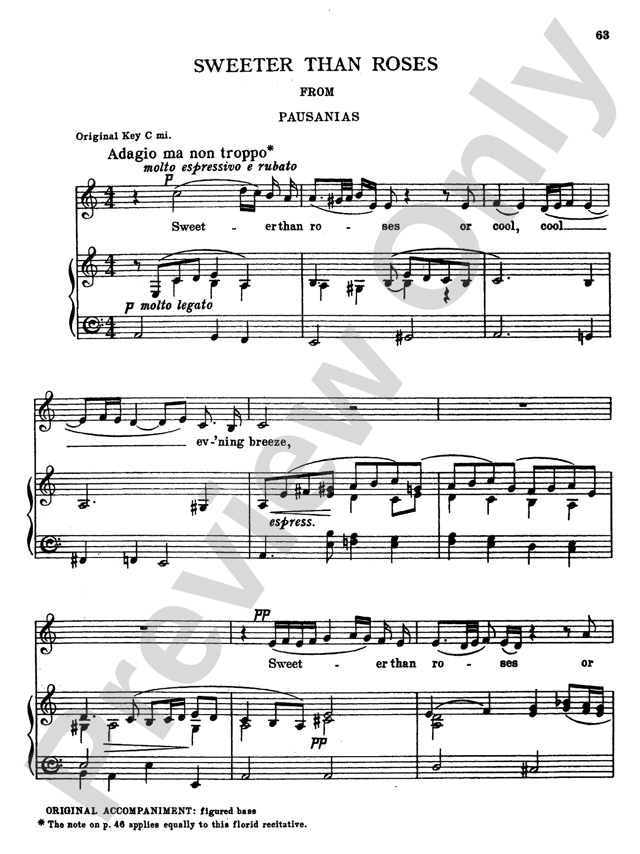 Purcell: Fifteen Songs and Airs for Contralto or Baritone from the Operas and Masques