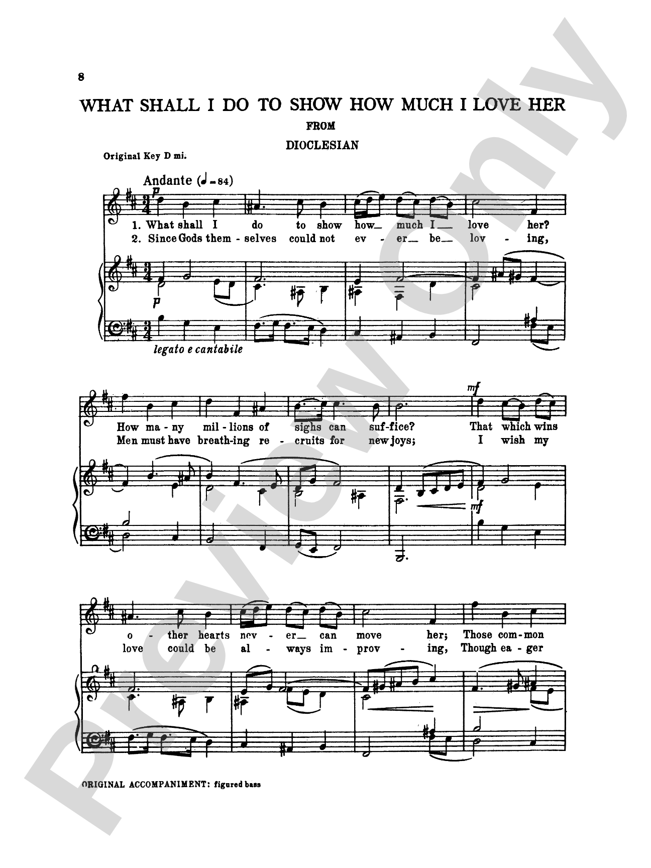 Purcell: Fifteen Songs and Airs for Soprano or Tenor from the Operas and the Odes