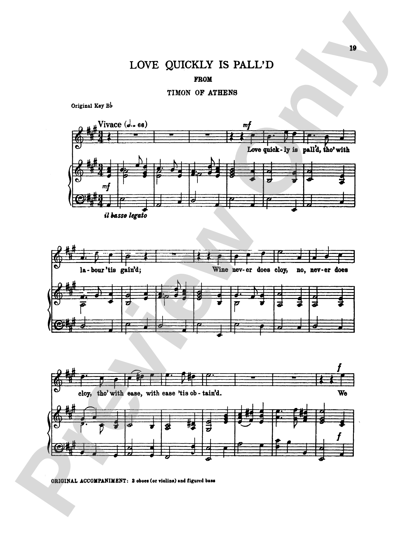Purcell: Fifteen Songs and Airs for Soprano or Tenor from the Operas and the Odes