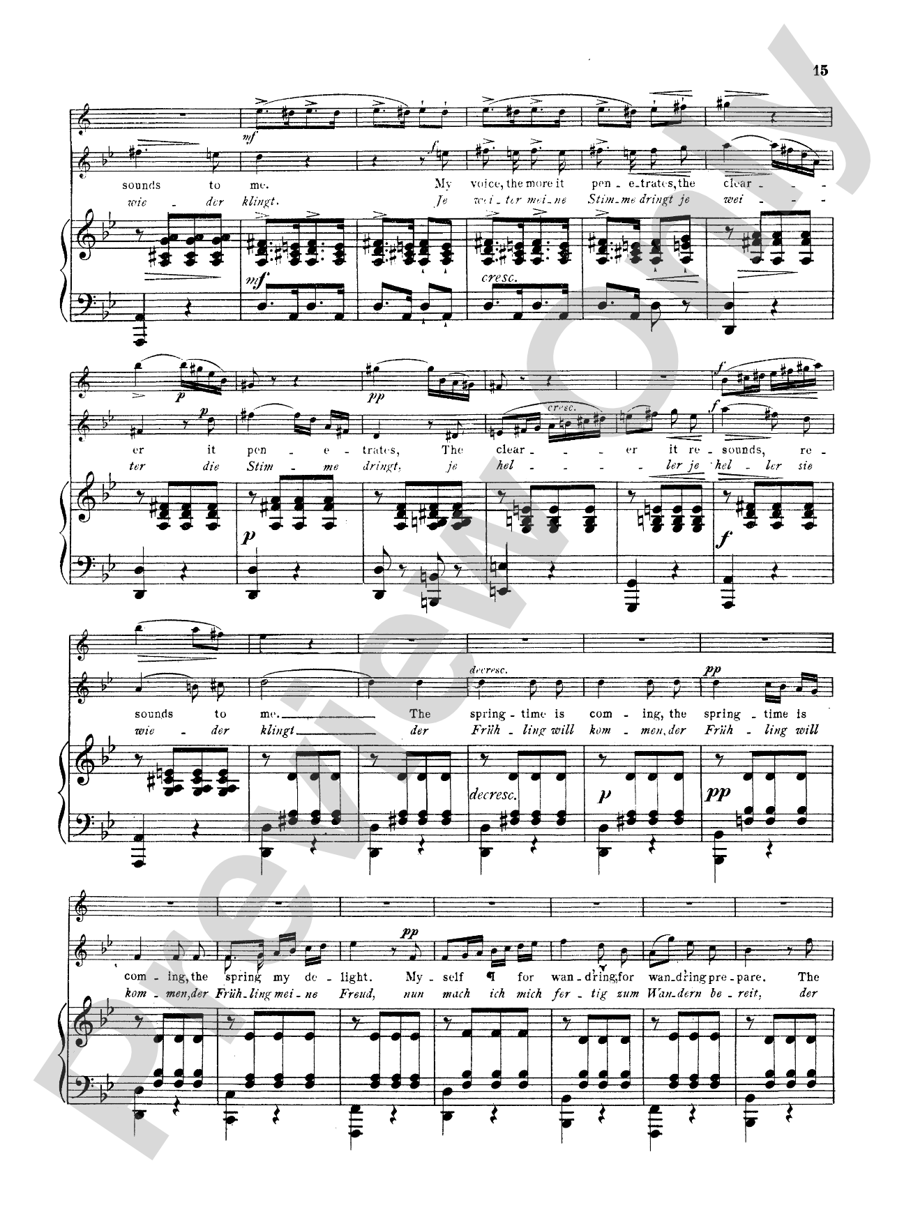 Schubert: The Shepherd on the Rock, Op. 129: High Voice Book