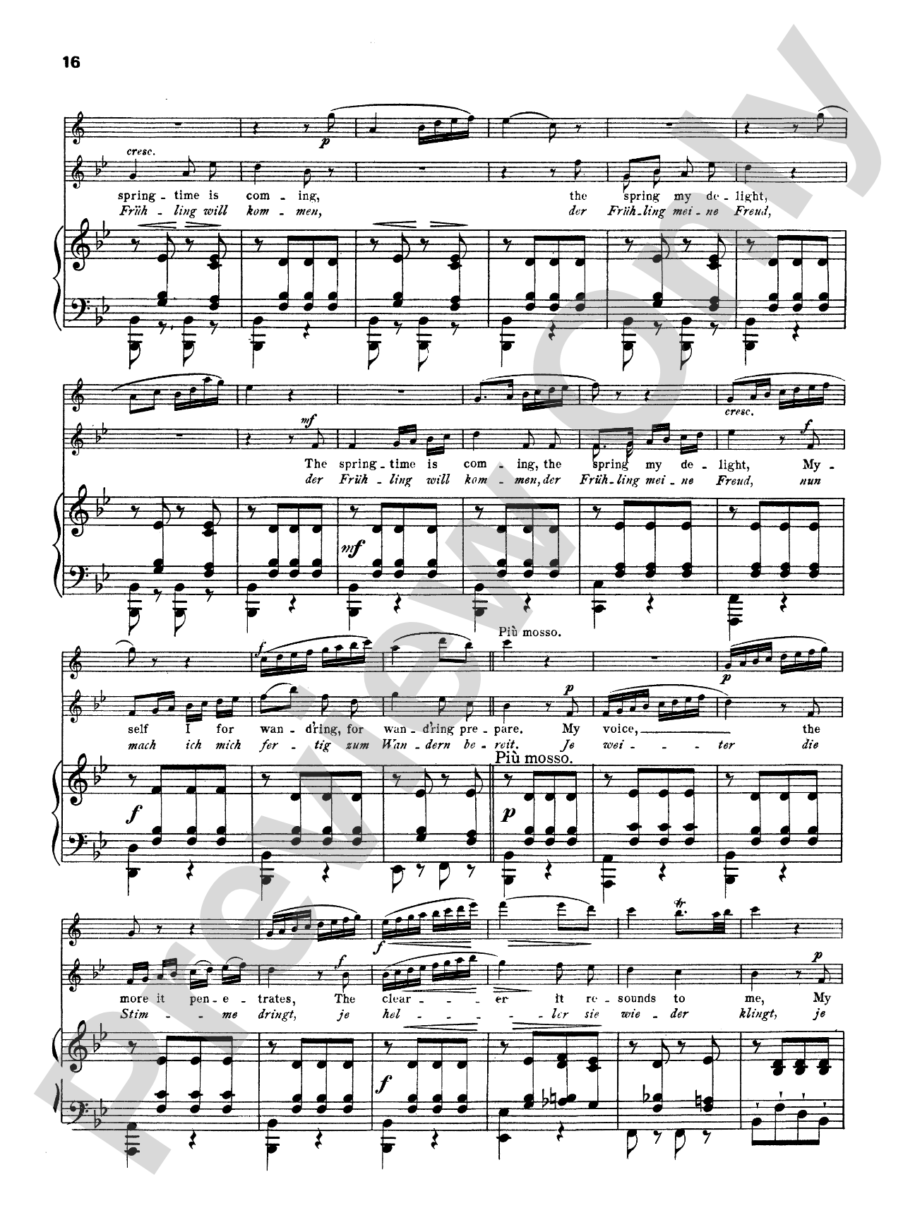 Schubert: The Shepherd on the Rock, Op. 129: High Voice Book