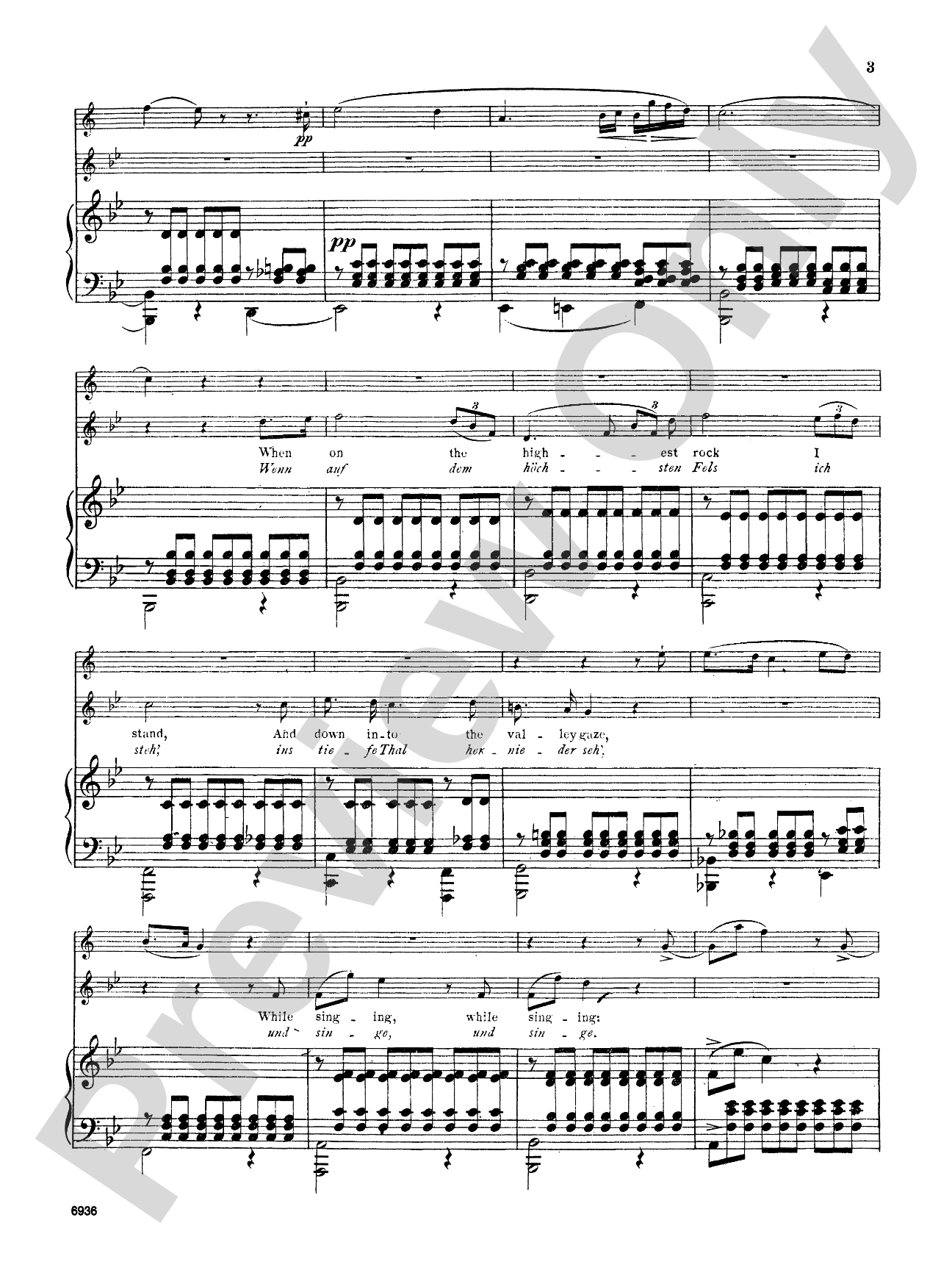 Schubert: The Shepherd on the Rock, Op. 129: High Voice Book