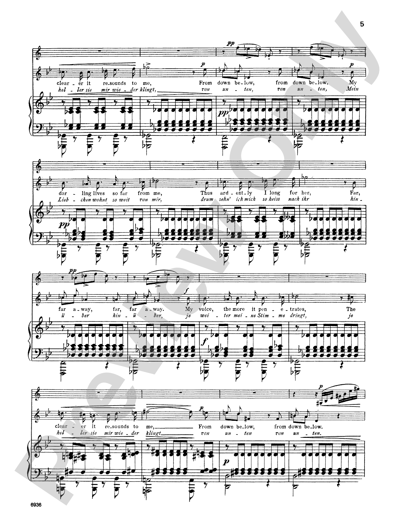 Schubert: The Shepherd on the Rock, Op. 129: High Voice Book