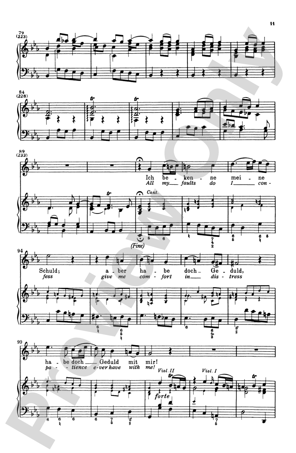 Bach: Soprano Solo, Cantata No. 199, Mein Herze Schwimmt Im Blut(German): Soprano Solo Voice Book