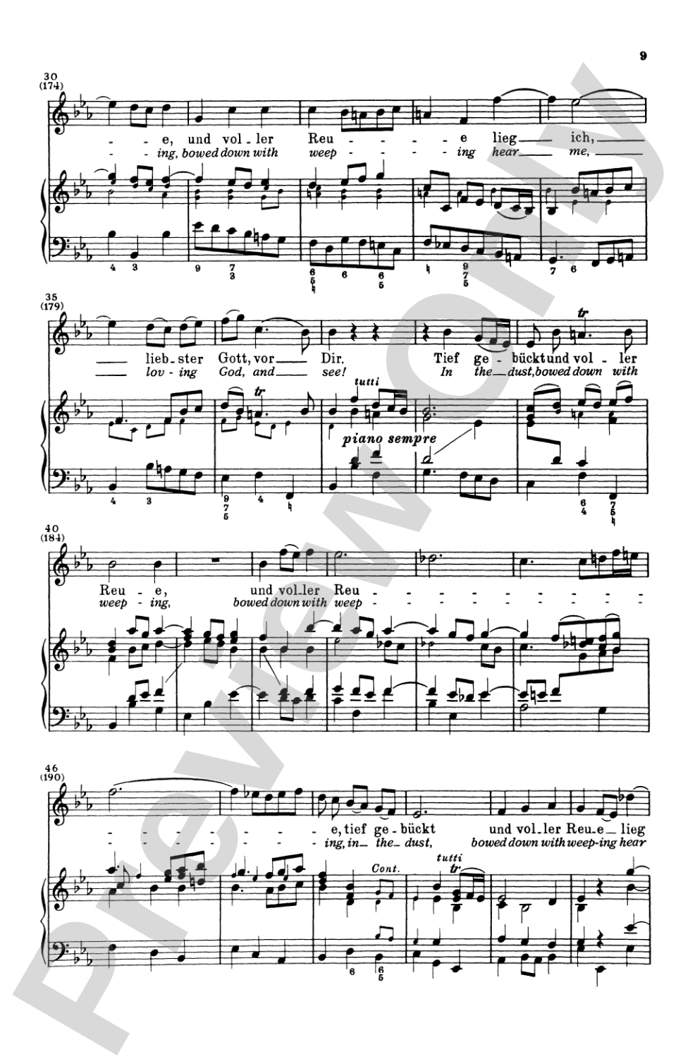 Bach: Soprano Solo, Cantata No. 199, Mein Herze Schwimmt Im Blut(German): Soprano Solo Voice Book