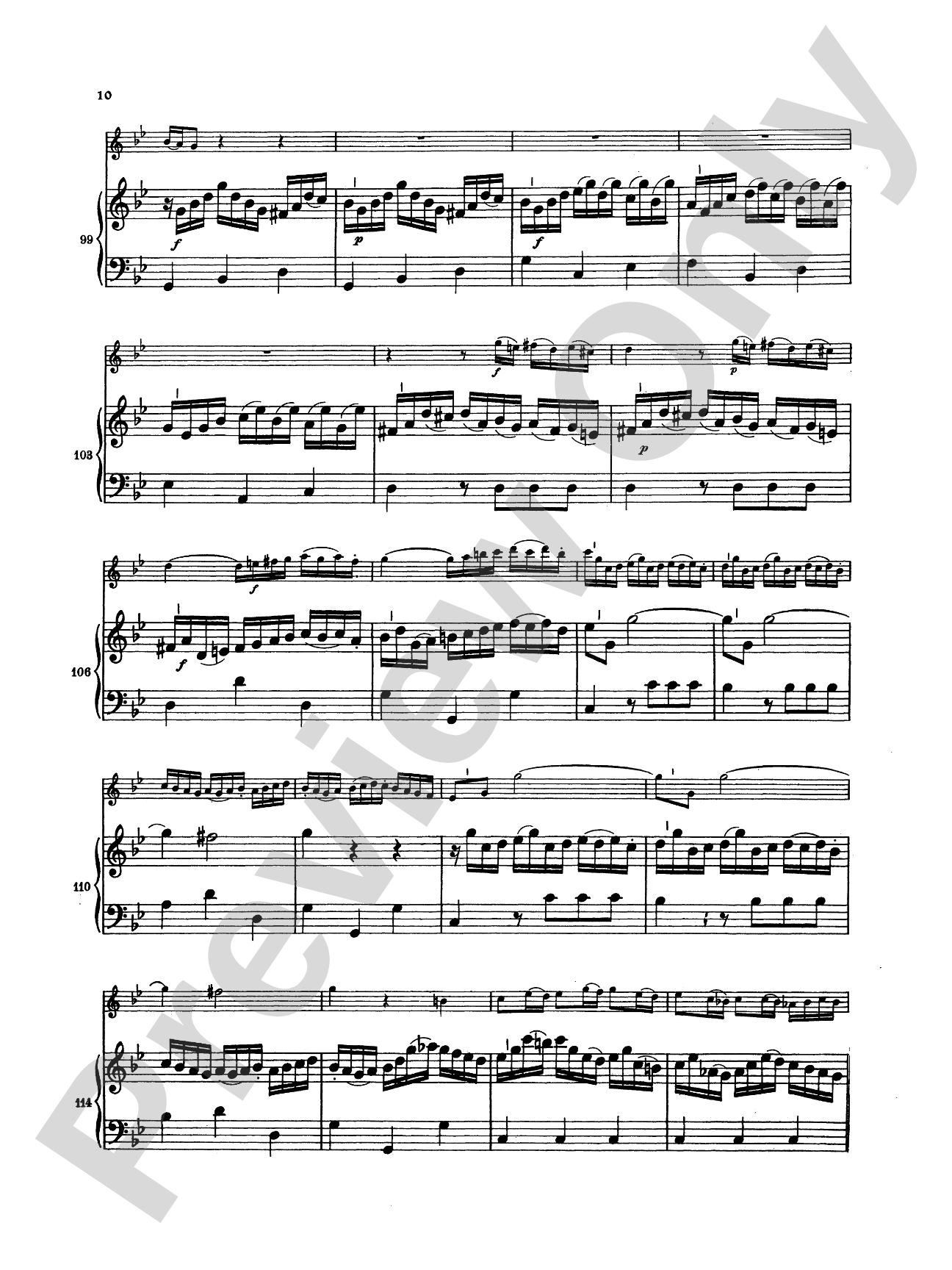 Bach: Sonata in G Minor, BWV 1020: Flute Part(s)