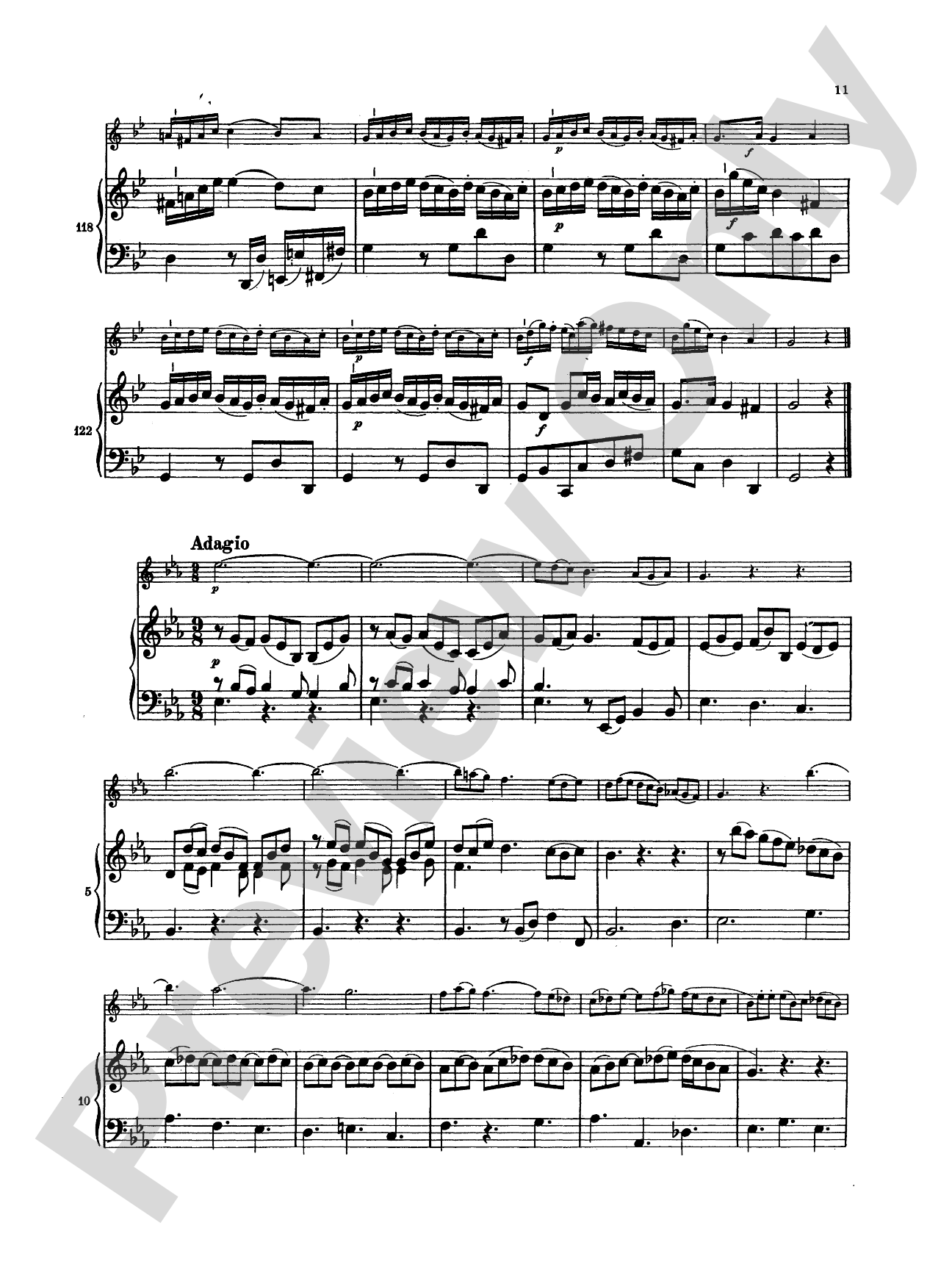 Bach: Sonata in G Minor, BWV 1020: Flute Part(s)