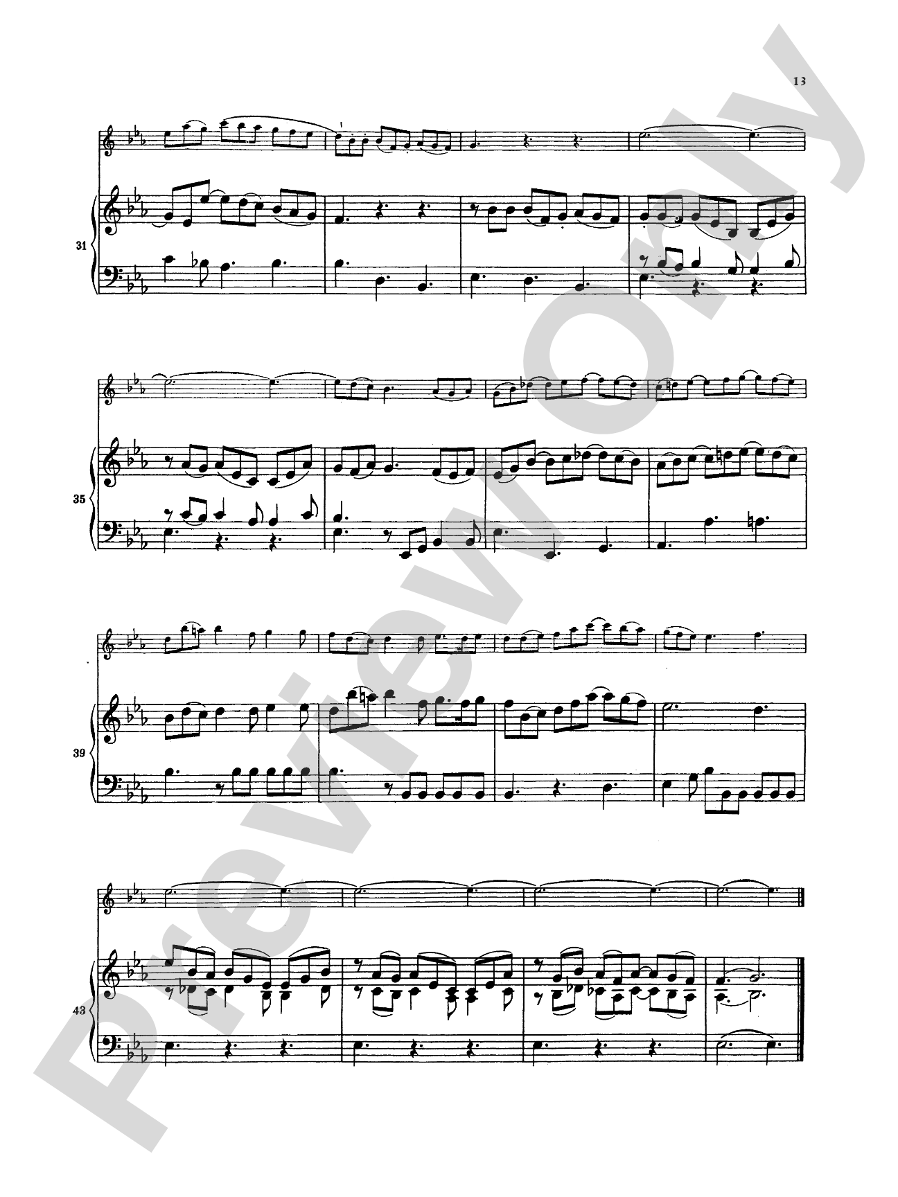 Bach: Sonata in G Minor, BWV 1020: Flute Part(s)