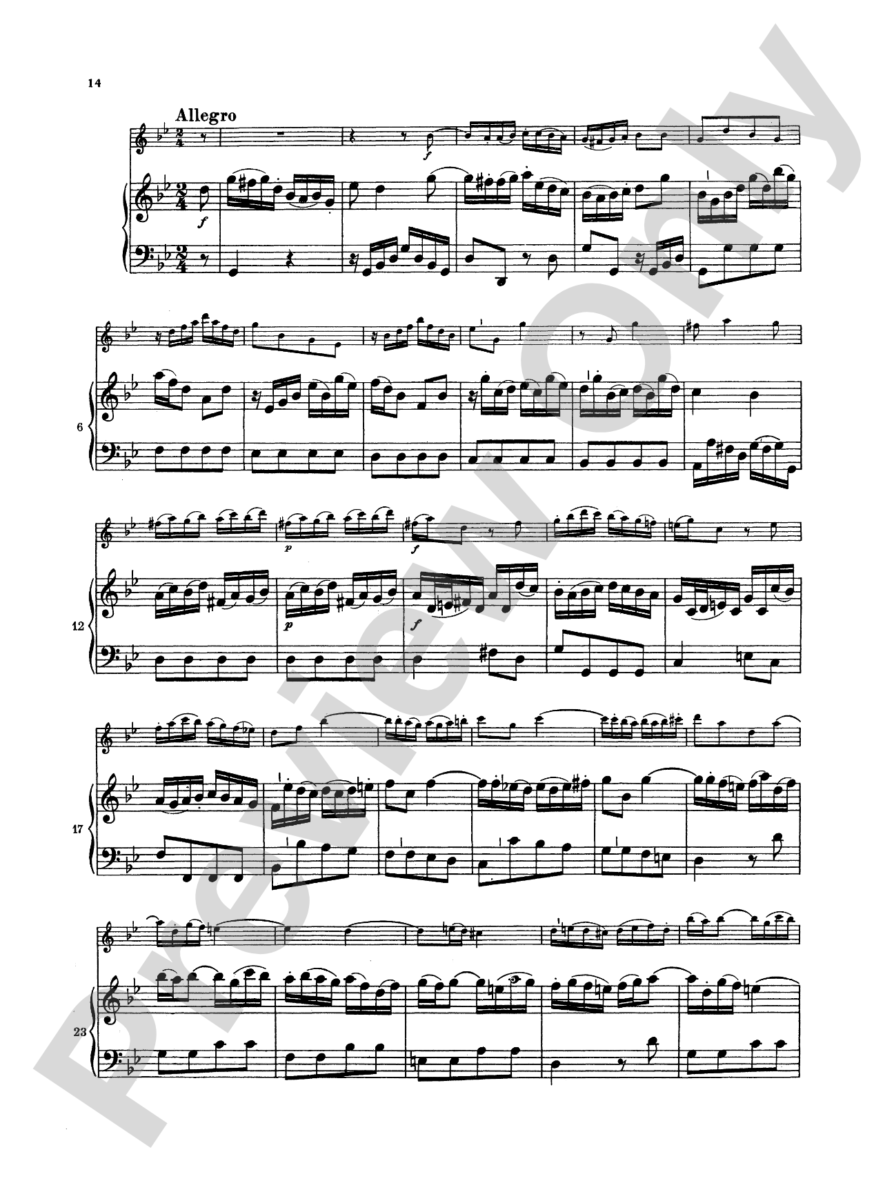 Bach: Sonata in G Minor, BWV 1020: Flute Part(s)