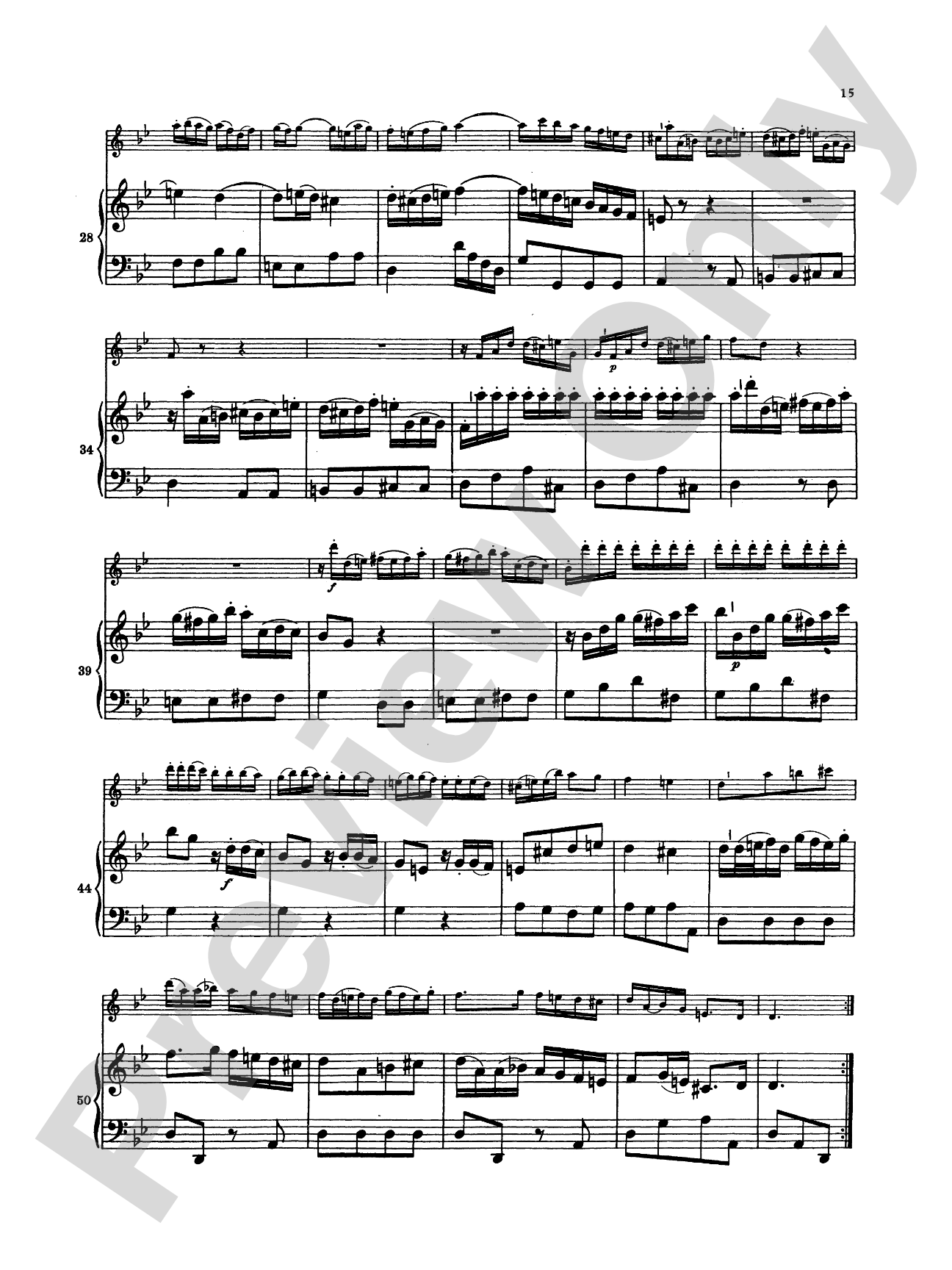 Bach: Sonata in G Minor, BWV 1020: Flute Part(s)